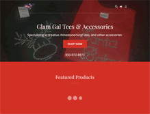 Tablet Screenshot of glamgaltees.com